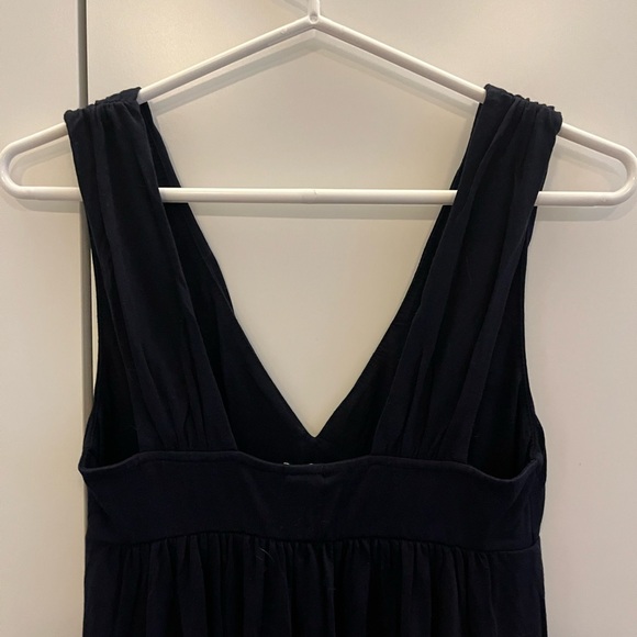 JCrew navy blue long cotton dress - Picture 4 of 5
